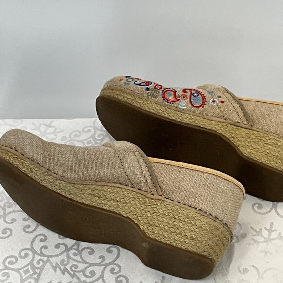 Dansko Vegan Embroidered Floral Retro Rustic Slip-On Clogs Size 39 - Picture 8 of 8